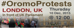 Global Rally in Solidarity with Oromo students in Oromia. London