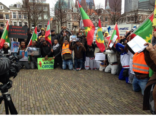 #OromoProtests global Solidarity Rally in The Hague, Netherlands March 22, 2016 p1