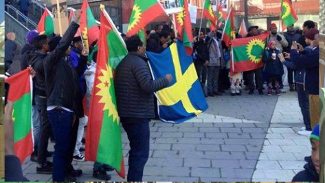 #OromoProtests global solidarity rally, Stockholm, Sweden. 11 March 2016.