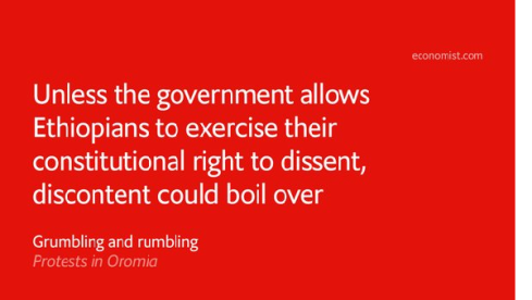 The Economist on #OromoProtests