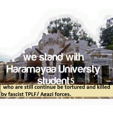 We all stand with Haramaya university students