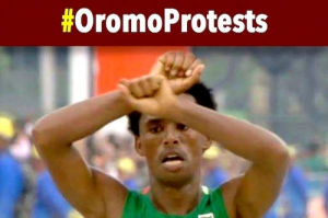 Feyisa Lelisa Rio Olympian and world icon of #OromoProtests