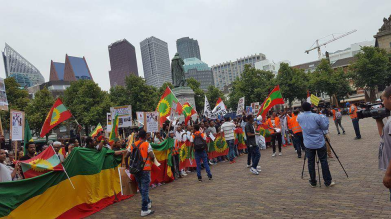 Grand #OromoProtests Global Solidarity Rally Netherlands 19 August 2016