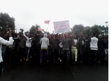 This Grand Oromia Rally is from Inchini, West Shawa. Grand #OromoProtests, 8 August 2016. p1